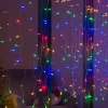 Multi-Function 300 LED Connectable Curtain Light String, Multi-Coloured