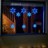 Multi-Function Snowflake Curtain Light, Blue, 1.6 M