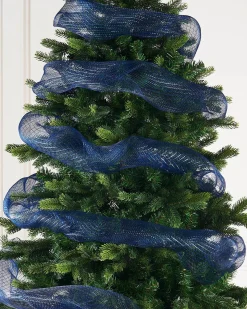 Navy Blue Mesh With Navy Blue Foils, 9 M