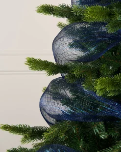 Navy Blue Mesh With Navy Blue Foils, 9 M