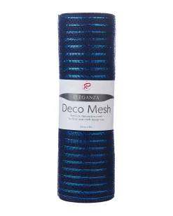 Navy Blue Mesh With Navy Blue Foils, 9 M