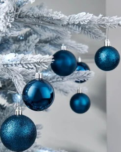 Navy Blue Shatterproof Bauble, 50 Pack
