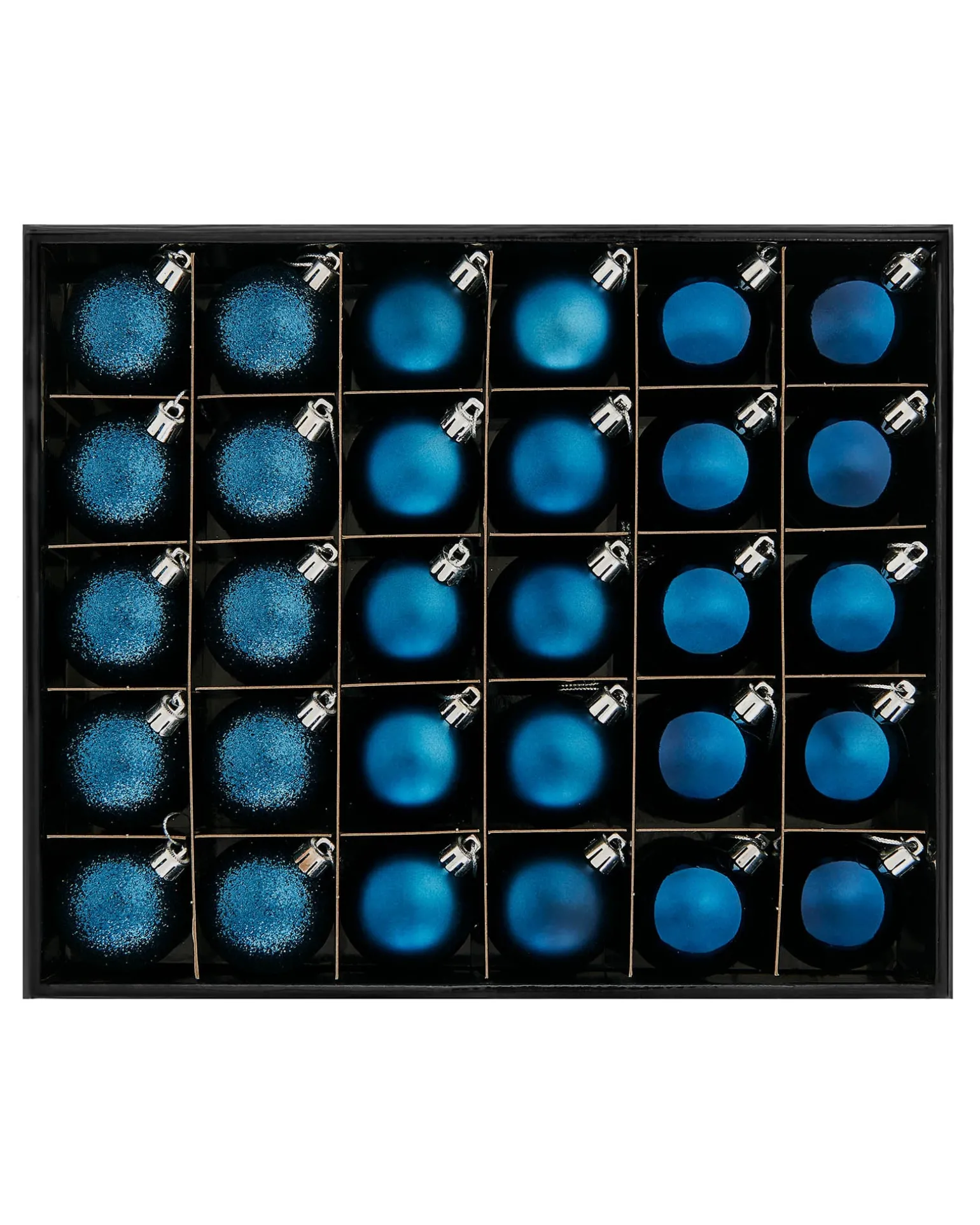 Navy Blue Shatterproof Bauble, 50 Pack