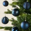 Navy Blue Shatterproof Baubles, 16 Pack, 8 Cm