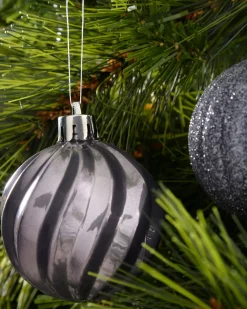 Navy Shatterproof Baubles, 48 Pack, 6 Cm