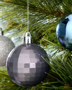 Navy Shatterproof Baubles Set, 50 Pack