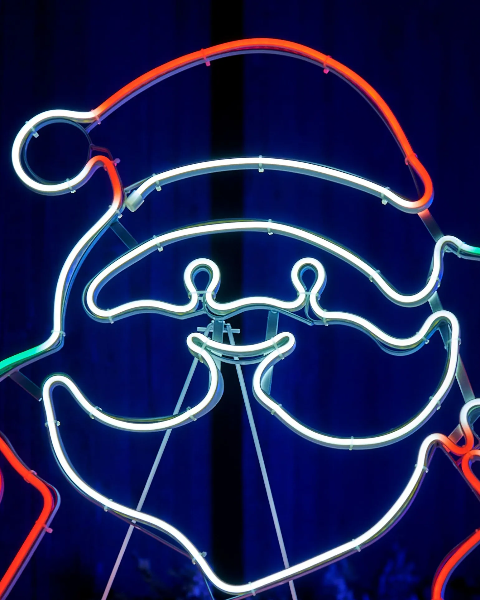 Neon Santa Rope Light Silhouette, 71 Cm
