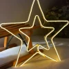 Neon Star Rope Light Silhouette, 54 Cm