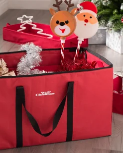 Ornament And Decorations Storage Box, Red, 38 Cm