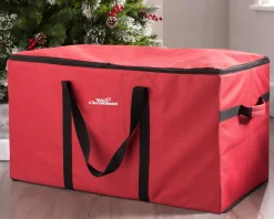 Ornament And Decorations Storage Box, Red, 38 Cm