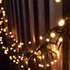 Outdoor Cluster Multi-Function 500 LED Light String, Warm White
