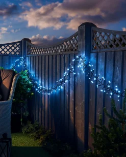 Outdoor Cluster Multi-Function 500 LED Light String, Ice White