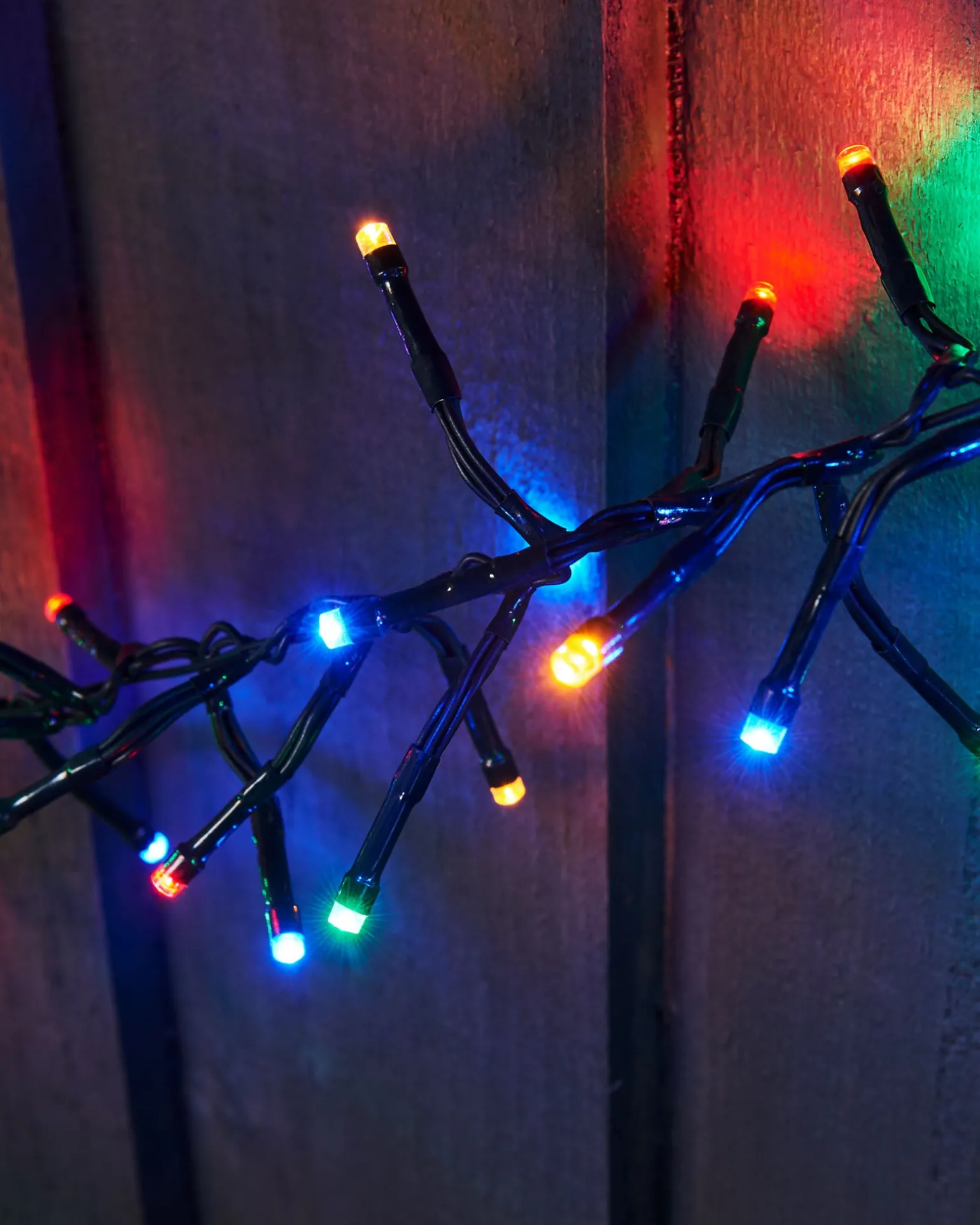Outdoor Cluster Multi-Function 500 LED Light String, Multi Colour