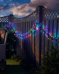 Outdoor Cluster Multi-Function 500 LED Light String, Multi Colour