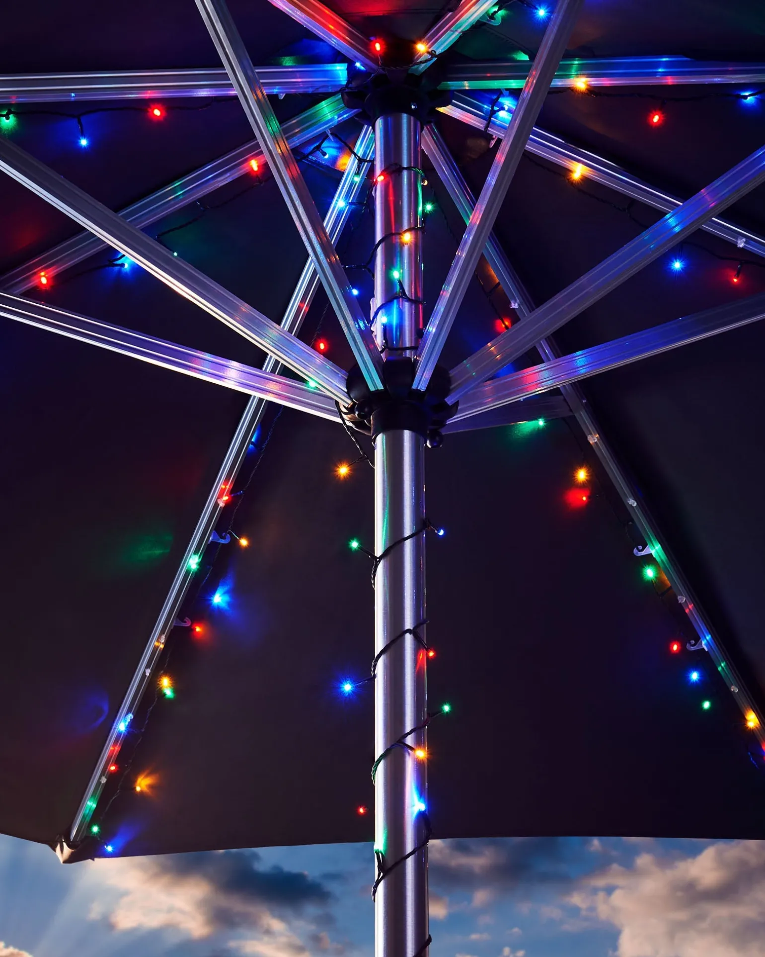 Outdoor Multi-Function 360 LED Light String, Multi Colour