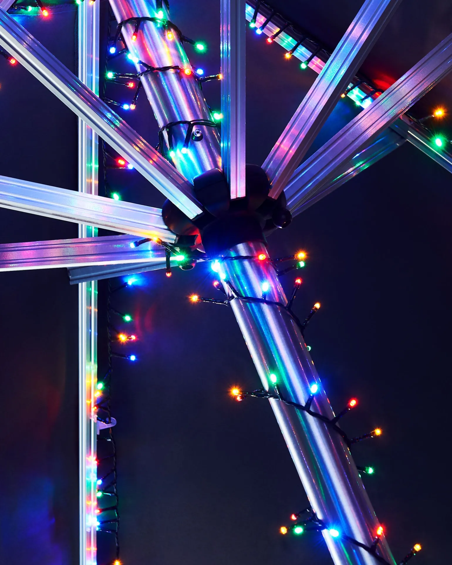 Outdoor Multi-Function 360 LED Light String, Multi Colour