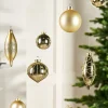 Pale Gold Glass Baubles, 20 Pack