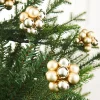 Pale Gold Glass Berry Cluster Baubles, 10 Pack