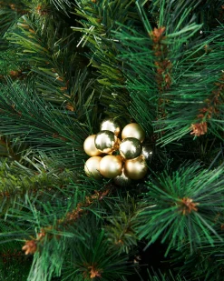 Pale Gold Glass Berry Cluster Baubles, 10 Pack
