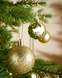 Pale Gold Shatterproof Bauble, 50 Pack
