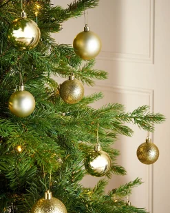 Pale Gold Shatterproof Bauble, 50 Pack