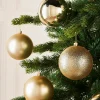 Pale Gold Shatterproof Baubles, 9 Pack, 10 Cm