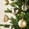 Pale Gold Shatterproof Baubles, 16 Pack, 8 Cm