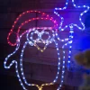 Penguin Rope Light Silhouette, 50 Cm