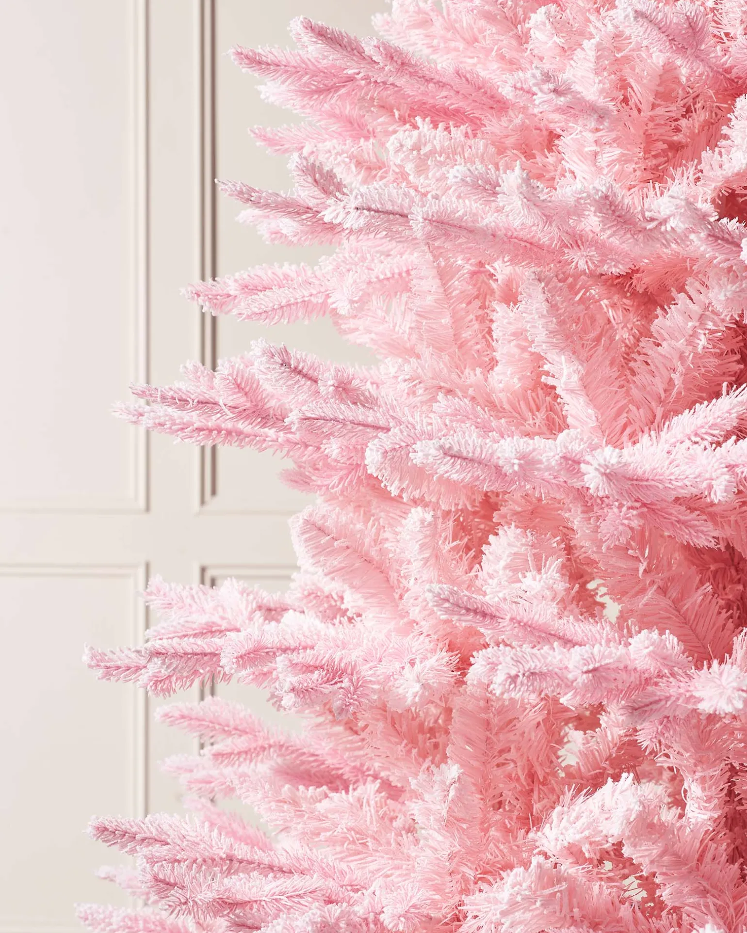 Pink Sugar Snow Flocked Christmas Tree, 6 Ft