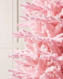 Pink Sugar Snow Flocked Christmas Tree, 7 Ft