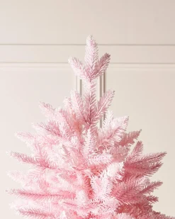 Pink Sugar Snow Flocked Christmas Tree, 7 Ft