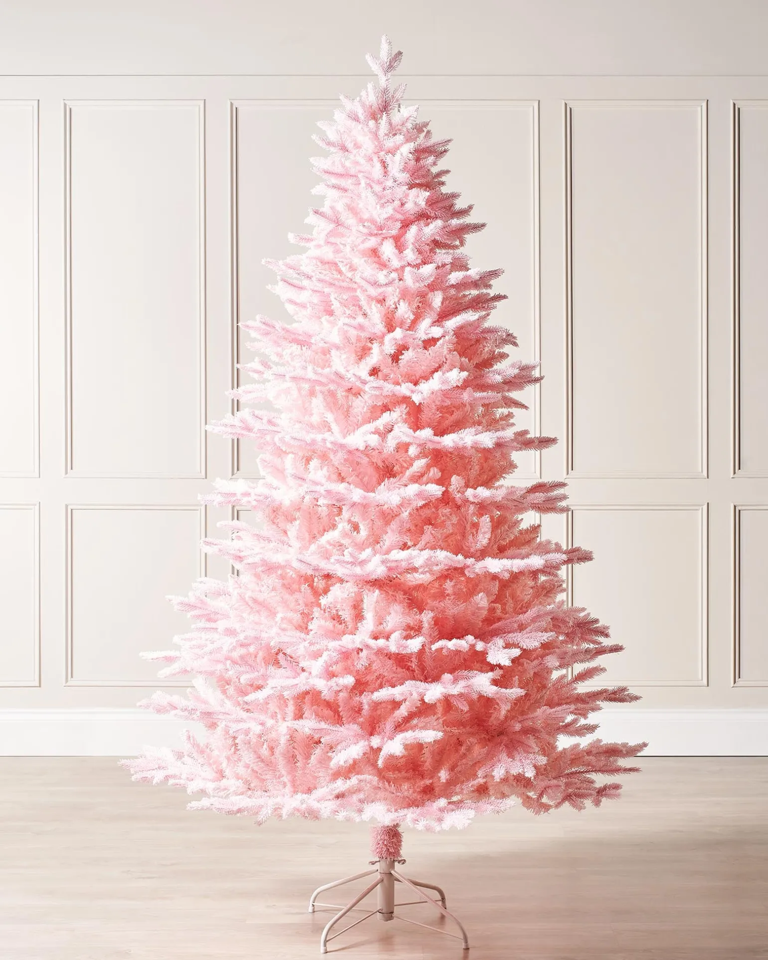 Pink Sugar Snow Flocked Christmas Tree, 7 Ft