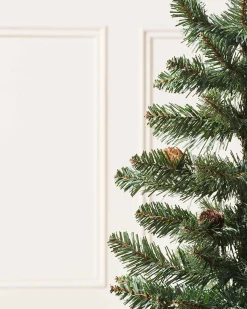 Potted Craford Blue Pine Decorated Christmas Tree, 3 Ft