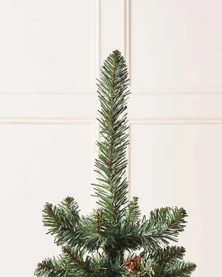 Potted Craford Blue Pine Decorated Christmas Tree, 3 Ft