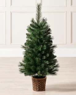 Potted Victorian Pine Christmas Tree, 3 Ft