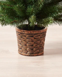 Potted Victorian Pine Christmas Tree, 3 Ft