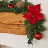 Pre-Decorated Garland, Red/Gold, 6 Ft