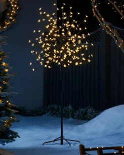 Pre-Lit 200 LED Cherry Blossom Twig Tree, White, 5 Ft