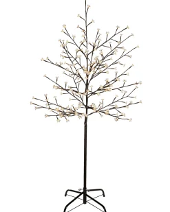 Pre-Lit 200 LED Cherry Blossom Twig Tree, White, 5 Ft