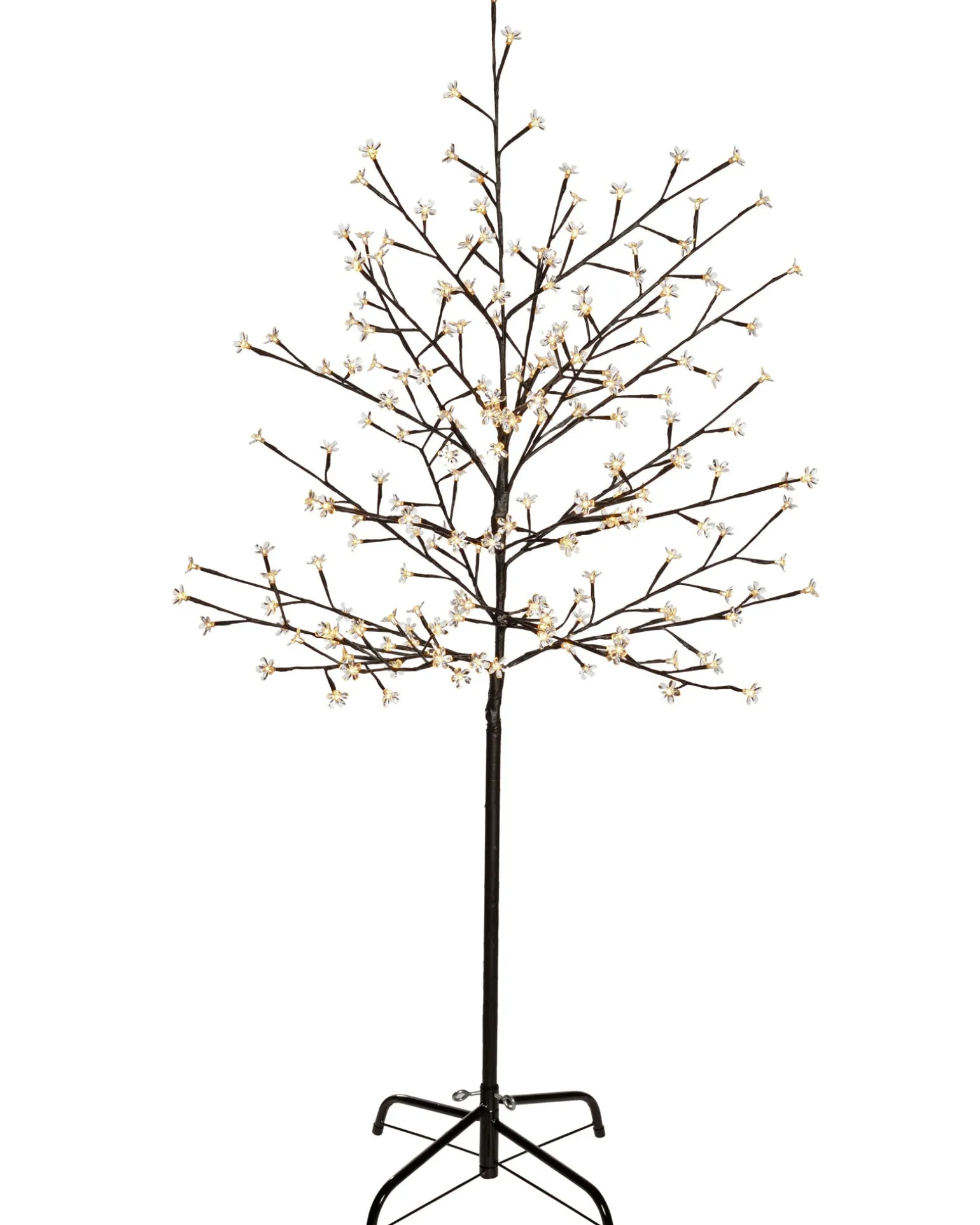 Pre-Lit 200 LED Cherry Blossom Twig Tree, White, 5 Ft