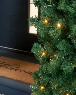 Pre-Lit Arch Doorway Garland, 8 Ft