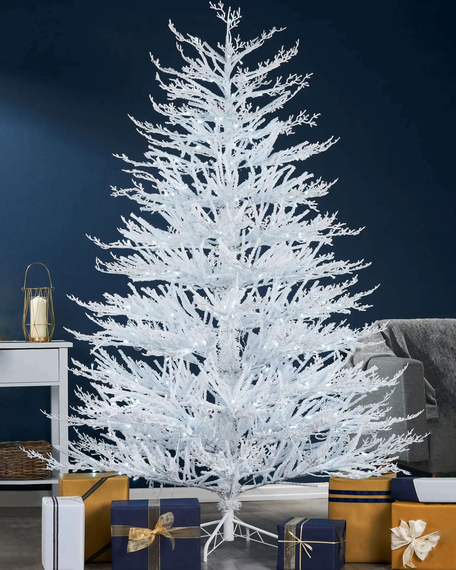 Pre-Lit Arctic Ice Twig Christmas Tree, 6 Ft