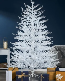 Pre-Lit Arctic Ice Twig Christmas Tree, 7 Ft