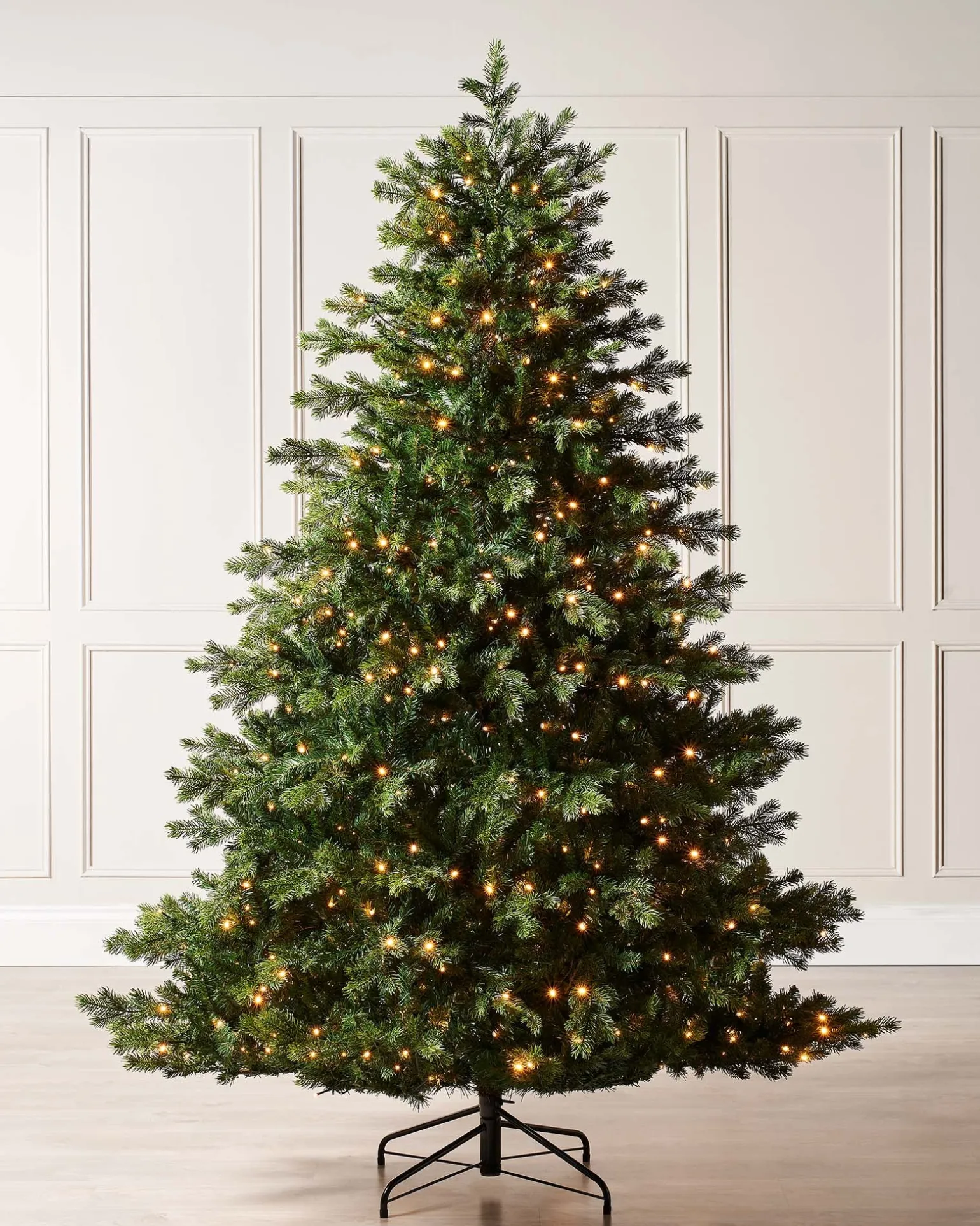 Pre-Lit Balsam Fir Christmas Tree, 6 Ft
