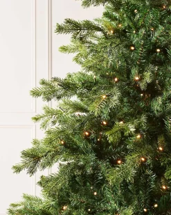 Pre-Lit Balsam Fir Christmas Tree, 8 Ft