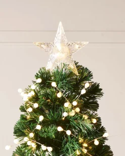 Pre-Lit Berry Cluster Fibre Optic Christmas Tree, 7 Ft
