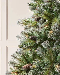 Pre-lit Blue Brockton Spruce Christmas Tree, 6 Ft