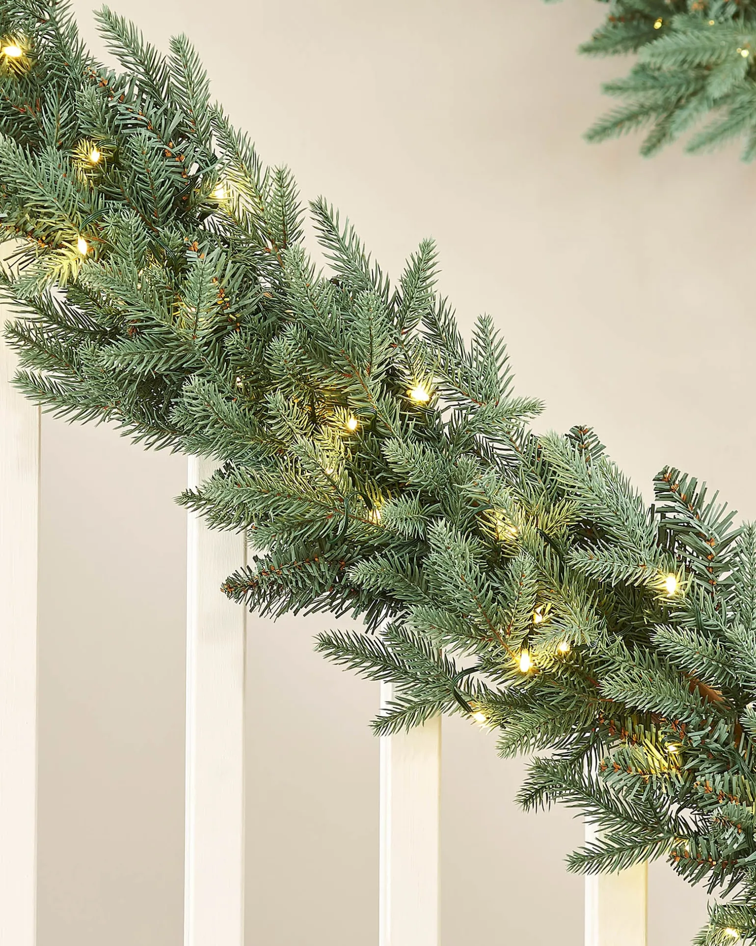 Pre-Lit Blue Mixed Pine Garland, 9 Ft