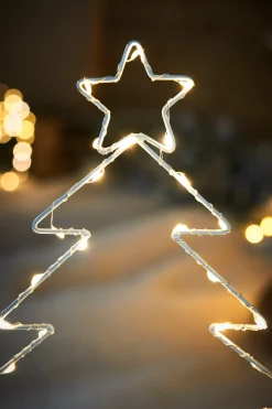 Pre-Lit Christmas Tree Pathway Stake Light, 60 Cm