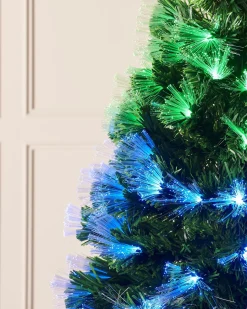 Pre-Lit Colour Changing Fibre Optic Christmas Tree, 5 Ft